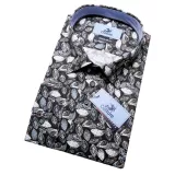 Chemise gris anthracite manche longue de 3XL à 6XL