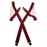 Bretelle XL à pince bordeaux