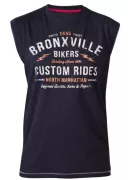 T-shirt bleu marine sans manche de 3XL à 8XL