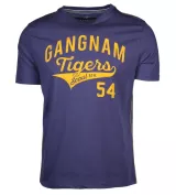 T-shirt imprimé GANGNAM bleu indigo