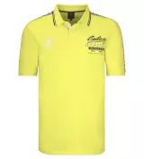 Polo manches courtes Jaune citron motif Sailing