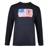 T-shirt manche longue bleu marine de 3XL à 8XL