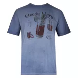 T-shirt manche courte bleu denim délavé de 3XL à 8XL