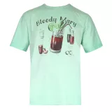 T-shirt manche courte vert menthe délavé de 3XL à 8XL