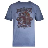 T-shirt manche courte bleu denim délavé de 3XL à 8XL