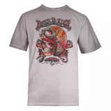 T-shirt manche courte gris anthracite délavé de 3XL à 8XL