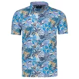 Polo col chemise bleu manche courte de 2XL à 6XL