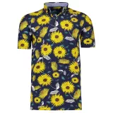 Polo col chemise bleu marine manche courte de 2XL à 6XL