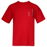 T-shirt manche courte rouge de 3XL à 10XL