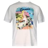 T-shirt manche courte blanc-cassé de 3XL à 10XL