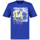 T-shirt manche courte bleu 3XL à 7XL