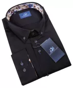 Chemise noire manche longue de 3XL à 6XL