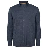 Chemise manche longue bleu marine de 3XL à 8XL