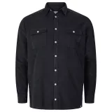 Chemise manche longue noir de 2XL à 8XL
