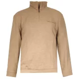 Sweat col zippé Camel de 2XL à 6XL