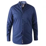 Chemise manche longue bleu marine de 3XL à 8XL