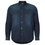Chemise Denim manche longue bleu délavé de 3XL à 8XL