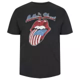 North56°4 T-shirt manche courte Rolling Stones noir 2XL à 8XL