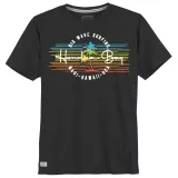 T-shirt Honolua Bay noir imprimé surf coloré