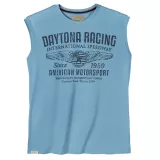 Débardeur Daytona Racing Bleu Ciel look vintage