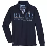 Polo manche longue bleu nuit de 3XL à 10XL - Yacht