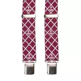 Bretelle bordeaux à pinces - Ancre