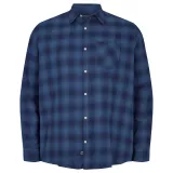 Chemise manche longue col libre carreaux bleu  de 3XL à 8XL