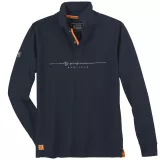 Polo manche longue bleu nuit de 3XL à 10XL - City performance