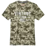 T-shirt camouflage vert olive style vintage urbain