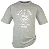 T-shirt Mélange de gris clair manche courte 3XL à 10XL - Sailing Dept