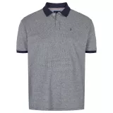 North 56.4 Polo bleu marine structuré de 2XL à 10XL