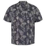 Chemise imprimée manche courte bleu marine de 2XL à 8XL