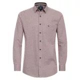 Chemise manche longue Motif rouge orange de 2XL à 6XL