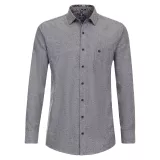 Chemise manche longue en flanelle Mélange de bleu marine de 2XL à 6XL