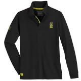 Polo manche longue noire de 3XL à 10XL