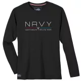 T-shirt manche longue noire de 3XL à 10XL