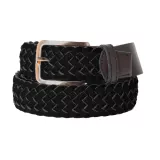 Ceinture tressée élastique noir de 130 cm à 200 cm