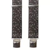 Bretelle motif cachemire noir à pinces