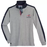 Polo manche longue gris chiné de 3XL à 10XL - Portland 