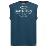 T-shirt bleu marine Français sans manche 3XL à 8XL - San Diego