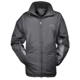 Blouson hiver Parka avec capuche noir et Gris foncé