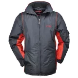 Blouson hiver Parka avec capuche Marine et Rouge