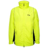 Blouson hiver Parka avec capuche Jaune Fluo et Gris foncé
