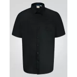 Chemise manche courte noire Easy Iron