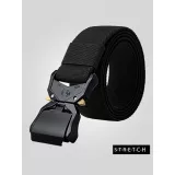 Ceinture tactique élastique noire boucle rapide