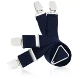 Bretelles X-Form LINDENMANN petit losange bleu marine