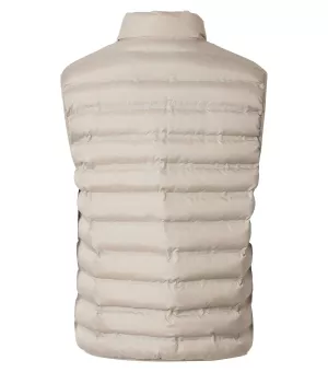 Doudoune sans manches matelassée Beige clair-4XL