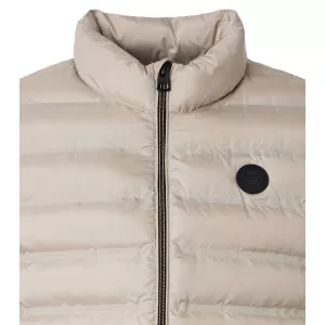Doudoune sans manches matelassée Beige clair-4XL