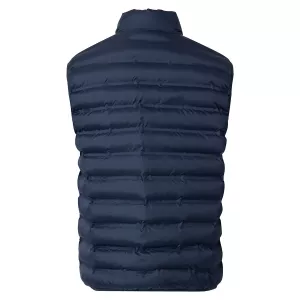 Doudoune sans manches matelassée bleu marine-5XL