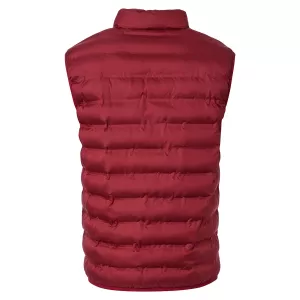 Doudoune sans manches matelassée bordeaux-4XL